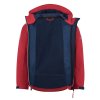 DĚTSKÁ ZATEPLENÁ SOFTSHELLOVÁ BUNDA TROLLKIDS TROLLFJORD, BRIGHT RED / MYSTIC BLUE