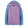 DĚTSKÁ DÍVČÍ ZATEPLENÁ SOFTSHELLOVÁ BUNDA TROLLKIDS TROLLFJORD, CORNFLOWER / VIOLET SORBET