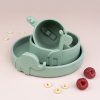Peekaboo tableware green 01098 lrs