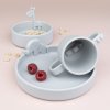Peekaboo tableware grey 02137 lrs