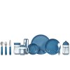 10 80 14600 mepal mio children's dinnerware complete range deep blue