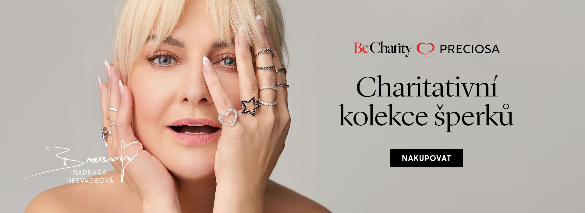 Charitativní kolekce šperků Be Charity