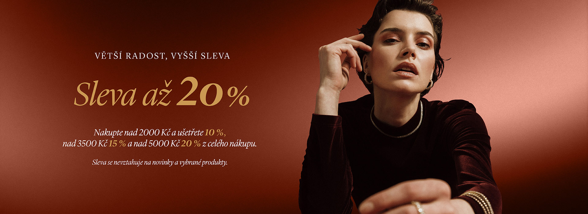 Sleva až 20 % na celý nákup