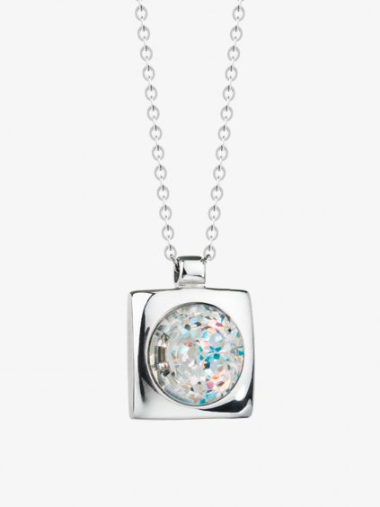 Přívěsek z chirurgické oceli Livia Elegant z českého křišťálu Preciosa