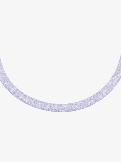 Náhrdelník z chirurgické oceli Scarlette s českým křišťálem Preciosa, fialový