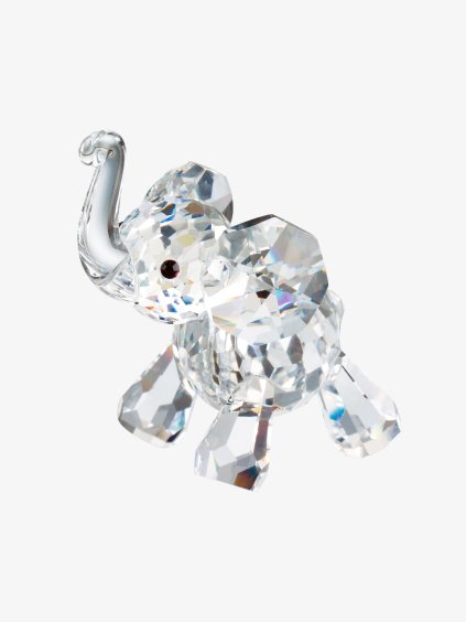 Skleněná figurka Slůně (mini) z českého křišťálu Preciosa