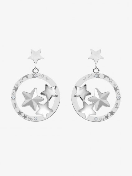 Náušnice z chirurgické oceli Virgo, hvězdy s českým křišťálem Preciosa, krystal