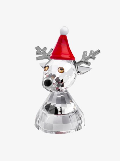 Skleněná figurka Vánoční sob z českého křišťálu Preciosa