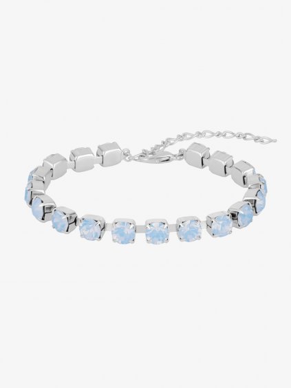 Bižuterní náramek Opal Crystals s českým křišťálem Preciosa, modrý opál