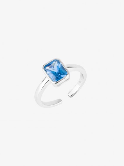 Stříbrný prsten Blueberry s kubickou zirkonií Preciosa