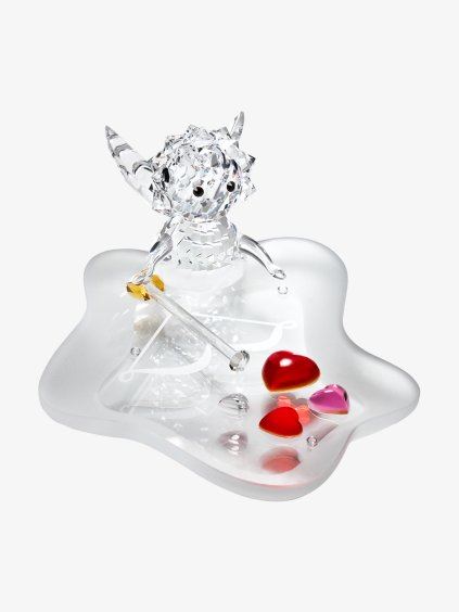 Skleněná figurka Symbol lásky s českým křišťálem Preciosa