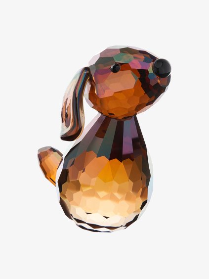 Skleněná figurka Velký pes z českého křišťálu Preciosa