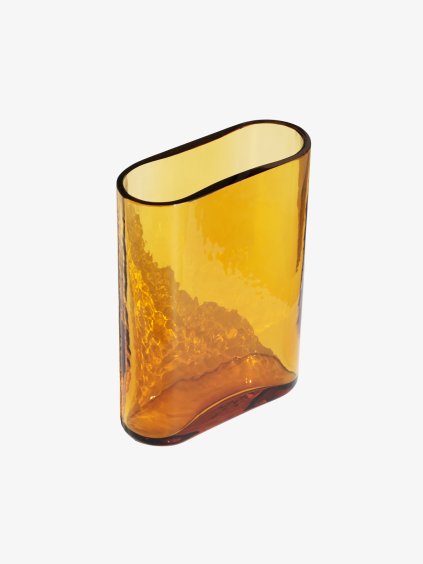 Skleněná Váza Ulia z českého křišťálu Preciosa, amber, 250 mm