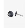 Manžetové knoflíky z chirurgické oceli Casper s českým křišťálem Preciosa, černé