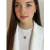 Přívěsek s řetízkem z chirurgické oceli Mia s kubickou zirkonií Preciosa