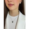 Přívěsek s řetízkem z chirurgické oceli Mia s kubickou zirkonií Preciosa