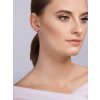 Náušnice z chirurgické oceli Carlyn s českým křišťálem Preciosa, vitrail medium