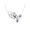 Stříbrný náhrdelník Orchid s českým křišťálem Preciosa