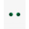 Stříbrné náušnice Lynx s kubickou zirkonií Preciosa, zelené