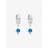 Náušnice Gemini z chirurgické oceli s českým křišťálem a kubickou zirkonií Preciosa, modré