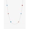 Náhrdelník Gemini z chirurgické oceli s českým křišťálem Preciosa, vícebarevný