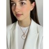 Štrasový náhrdelník Serena s keramikou a českým křišťálem Preciosa