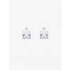 Stříbrné náušnice Lyra s kubickou zirkonií Preciosa, bílé