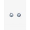 Ocelové náušnice Velvet Pearl Preciosa, šedé