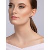Náušnice z chirurgické oceli Uniques s českým křišťálem Preciosa, roza
