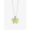 Stříbrný přívěsek Fine s kubickou zirkonií Preciosa, zelenožlutý