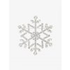 Bižuterní brož Snowflake, sněhová vločka s českým křišťálem Preciosa