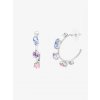 Bižuterní náušnice Bonbon s českým křišťálem Preciosa, kruhové