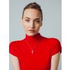 Stříbrný přívěsek s řetízkem Cross, křížek s kubickou zirkonií Preciosa