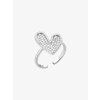 Stříbrný prsten Pure Love, srdce s kubickou zirkonií Preciosa
