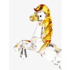 Skleněná figurka Kůň - čínský zodiak z českého křišťálu Preciosa