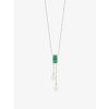 Stříbrný náhrdelník Eternal s kubickou zirkonií Preciosa, emerald
