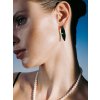 Bižuterní náušnice Elysia s českým křišťálem Preciosa, emerald