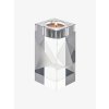 Skleněný svícen Kubism z českého křišťálu Preciosa, velký, matný