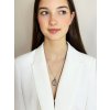 Přívěsek z chirurgické oceli Nadine s českým křišťálem Preciosa, krystal AB