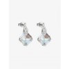 Stříbrné náušnice Feminine Charm s českým křišťálem Preciosa