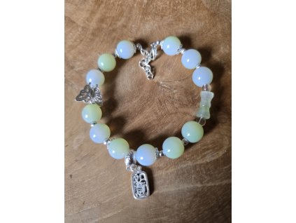 Náramek skleněný drátkový