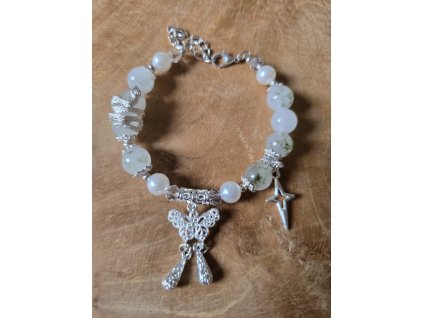 Náramek skleněný drátkový