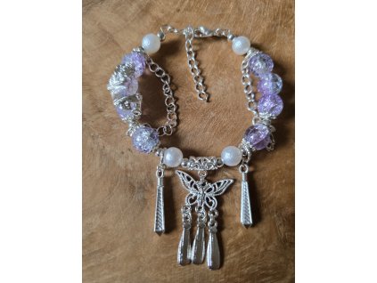 Náramek skleněný drátkový