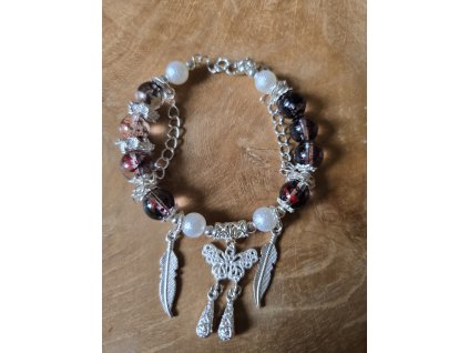 Náramek skleněný drátkový