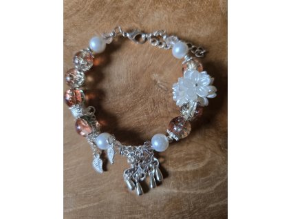 Náramek skleněný drátkový