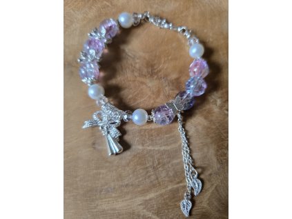 Náramek skleněný drátkový