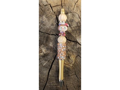 Propiska plastová Labubu - zlatá