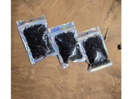 Gumičky jednorázové černé cca 50g/500ks