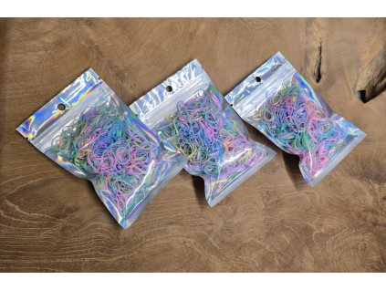 Gumičky jednorázové tmavší cca 50g/500ks