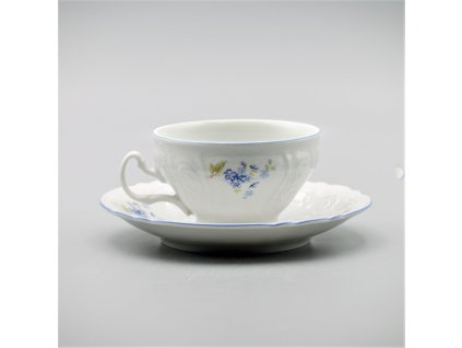 BERNADOTTE nezábudky, Šálok s tanierikom čajový NÍZKÝ 205 ml, Thun